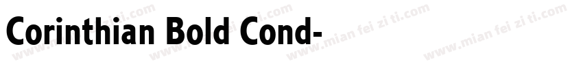 Corinthian Bold Cond字体转换